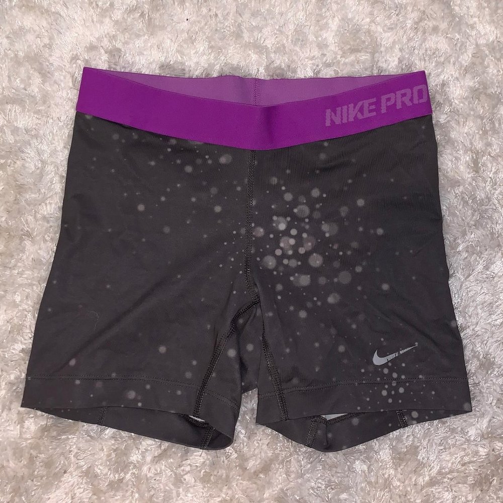 Nike Pro Dri-fit Spandex Gray and Purple